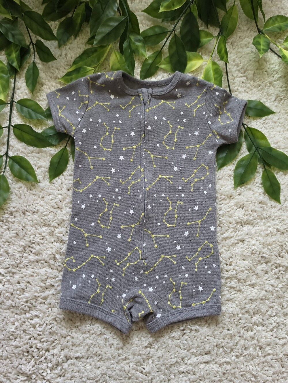 Baby Boy Constellation & Stars Romper (6-12 Months)